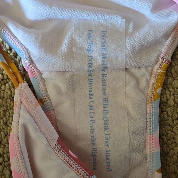 Xhilaration xl Strappy bikini bottom floral print y2k colorway soft new swim - Picture 8 of 12